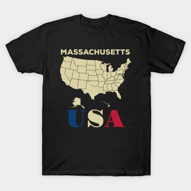 Massachusetts T-Shirt by Cuteepi